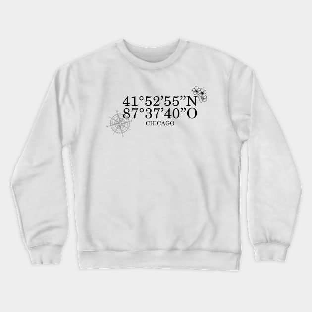 Chicago Contact Information Crewneck Sweatshirt by LaPetiteBelette